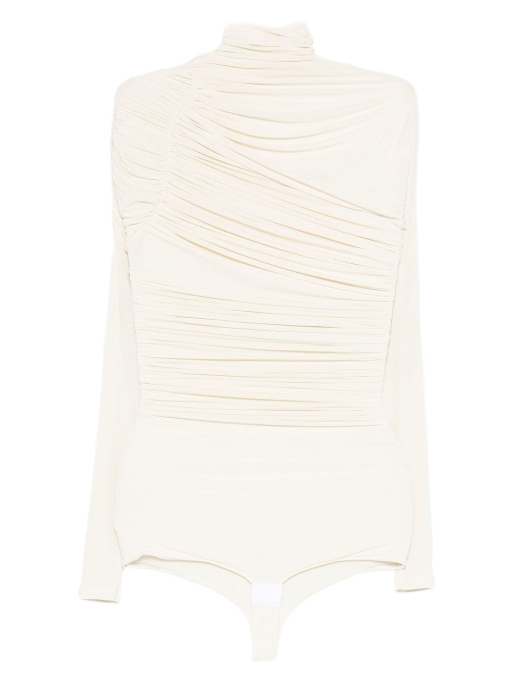 Francesco Murano Draped Bodysuit In Neutral