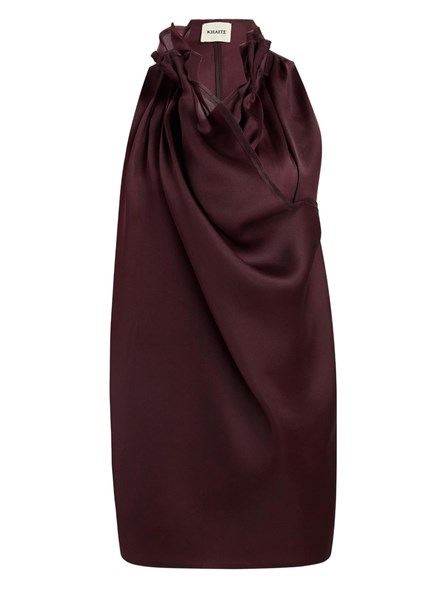 KHAITE - Draped silk top 