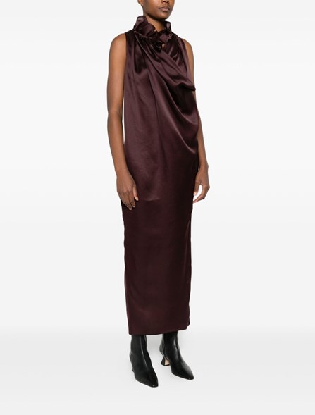 KHAITE - Draped silk dress
