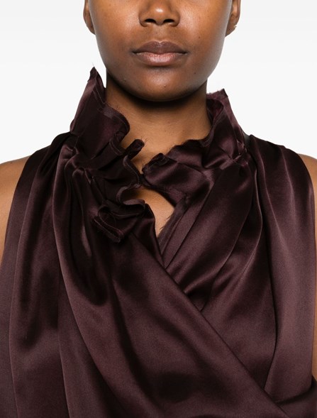 KHAITE - Draped silk dress