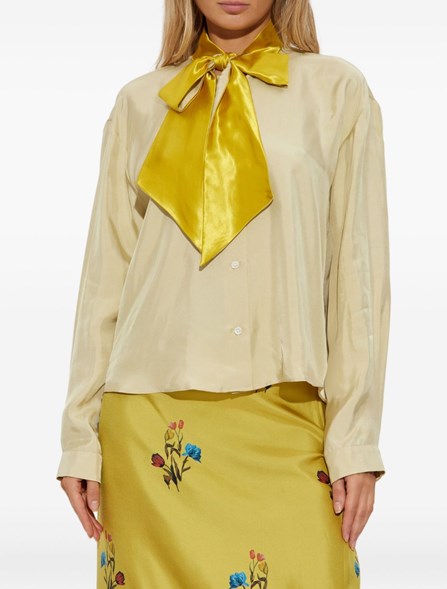 MARNI - Shirt with scarf collar