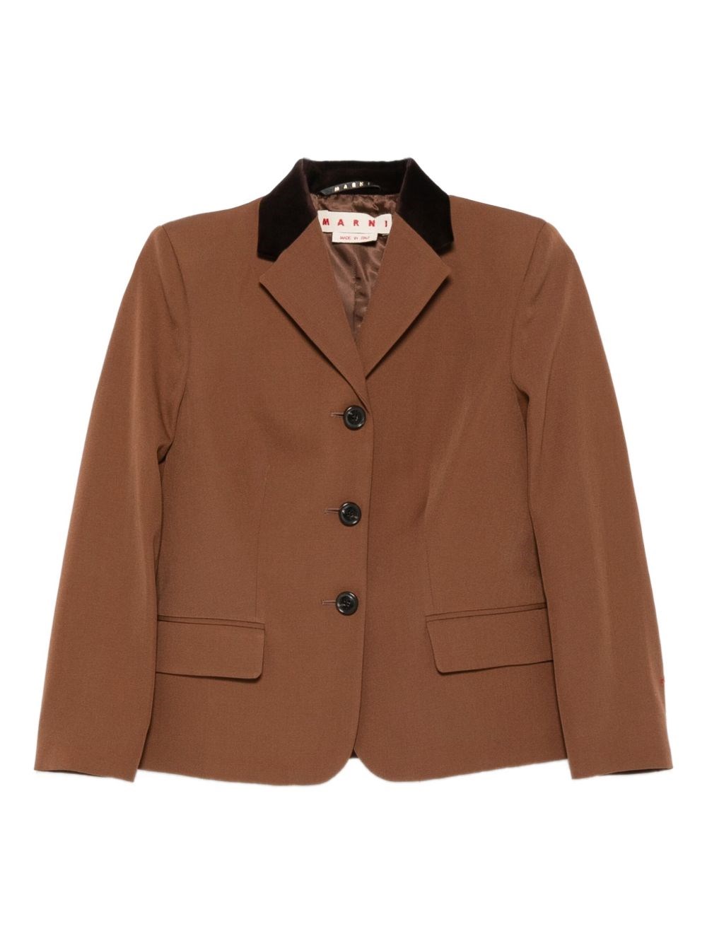 Marni Wool Jacket In Brown