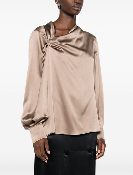 MAX MARA - Blusa in raso di seta