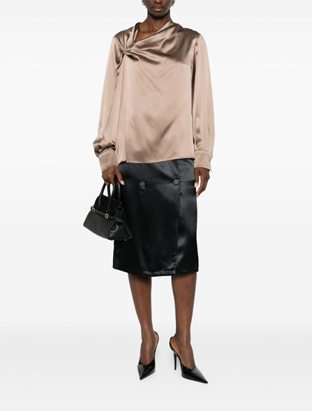 MAX MARA - Blusa in raso di seta