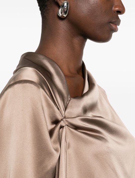 MAX MARA - Blusa in raso di seta