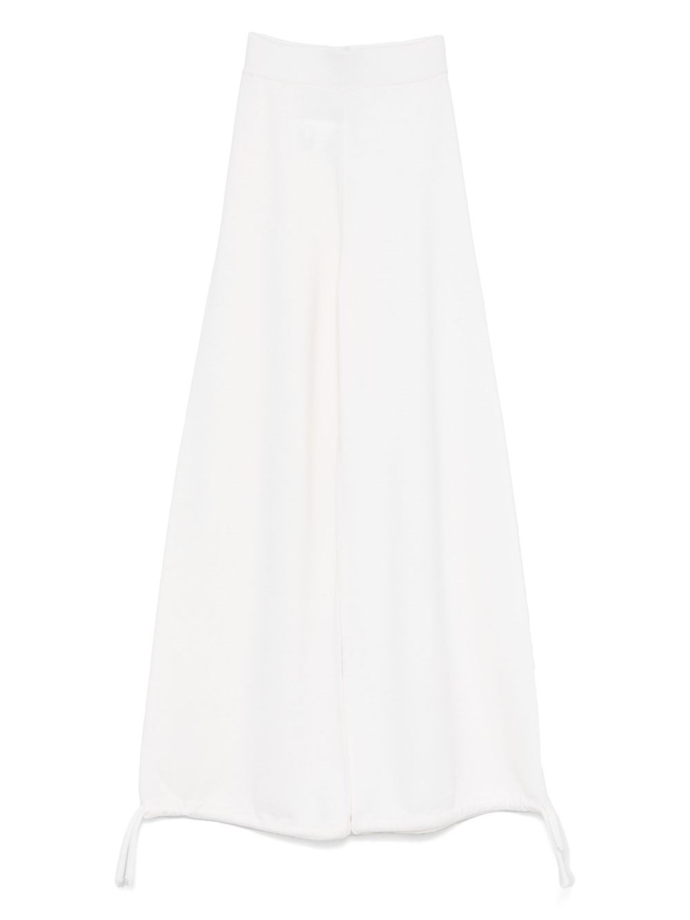 Max Mara Virgin Wool Trousers In White