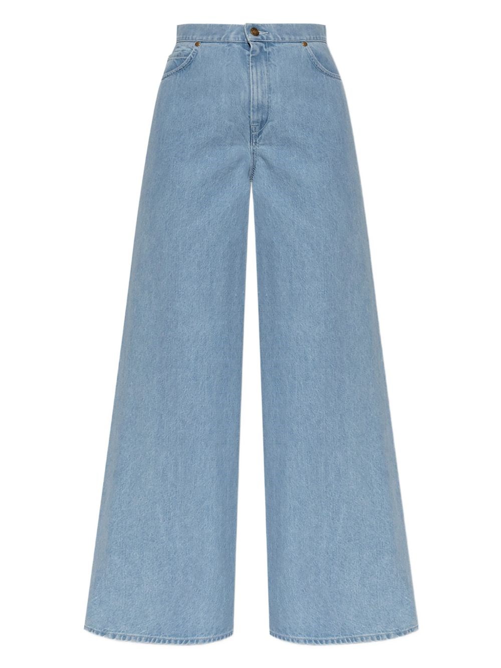 Max Mara Wide Leg Jeans In Blue