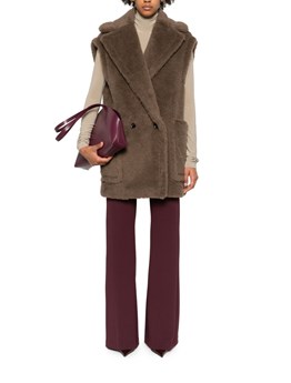 MAX MARA - Alpaca and wool teddy vest