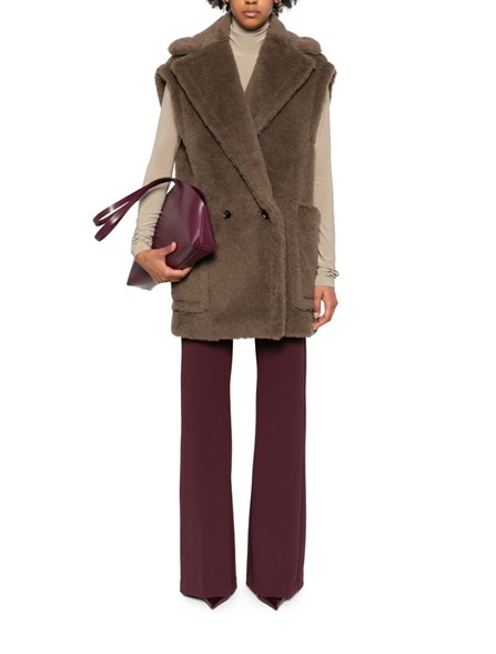 MAX MARA - Alpaca and wool teddy vest