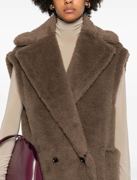 MAX MARA - Alpaca and wool teddy vest