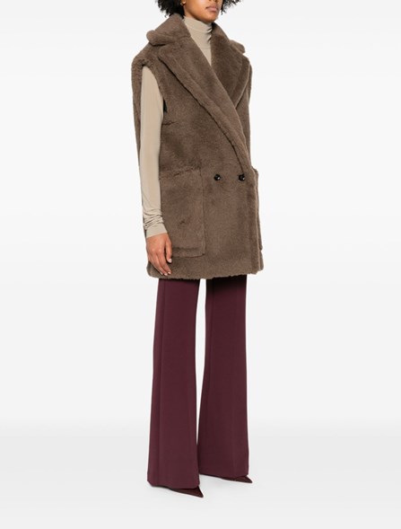 MAX MARA - Alpaca and wool teddy vest