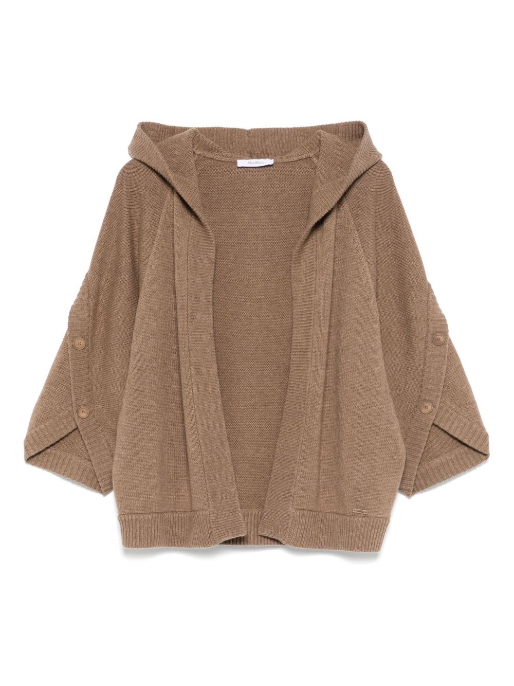 Max Mara Wool And Cachemire Cardigan In Brown