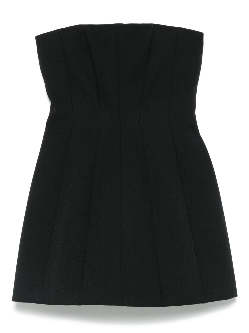 Max Mara Strapless Bustier Dress Side Pockets In Black