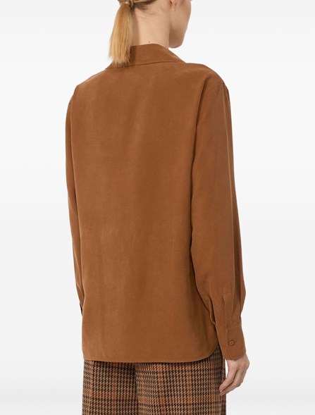 MAX MARA - Silk canvas shirt