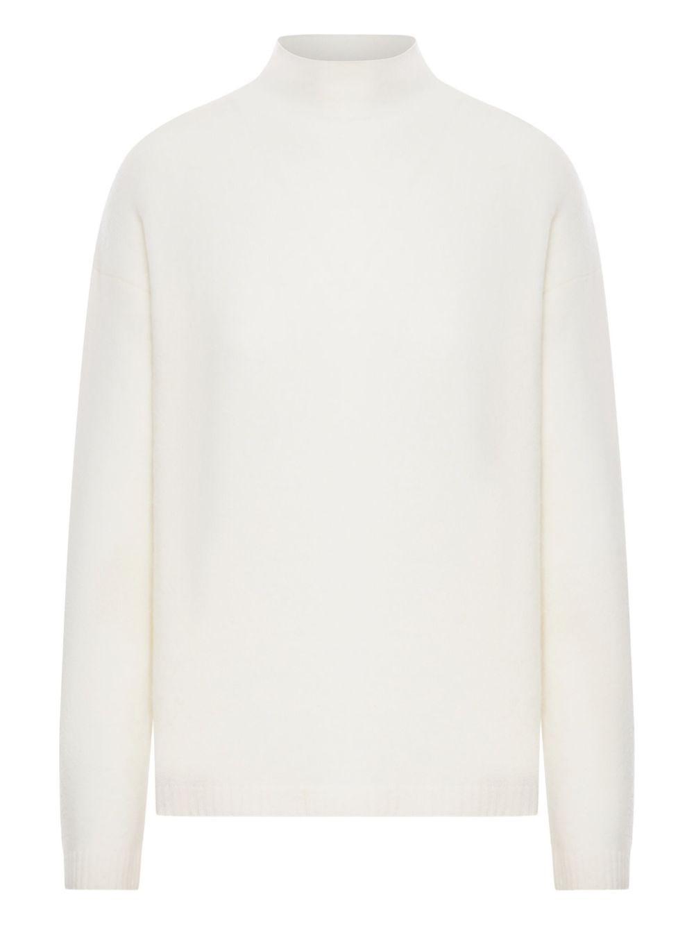 Max Mara Stretch Cachemire Boxy Sweater In White
