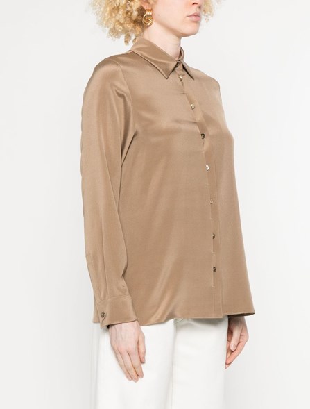 MAX MARA - Camicia in cady di seta stretch
