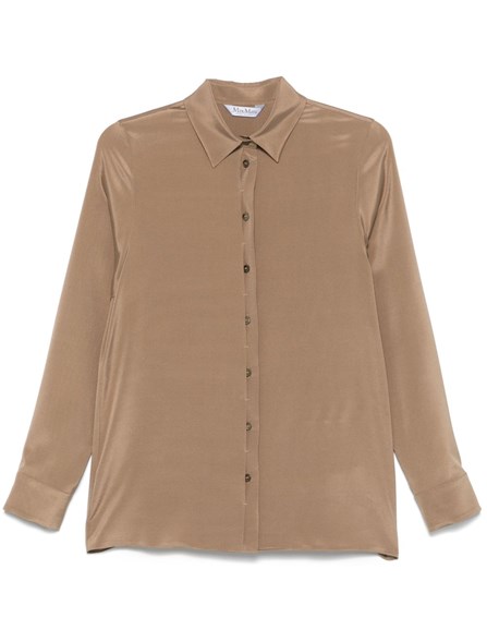 MAX MARA - Camicia in cady di seta stretch