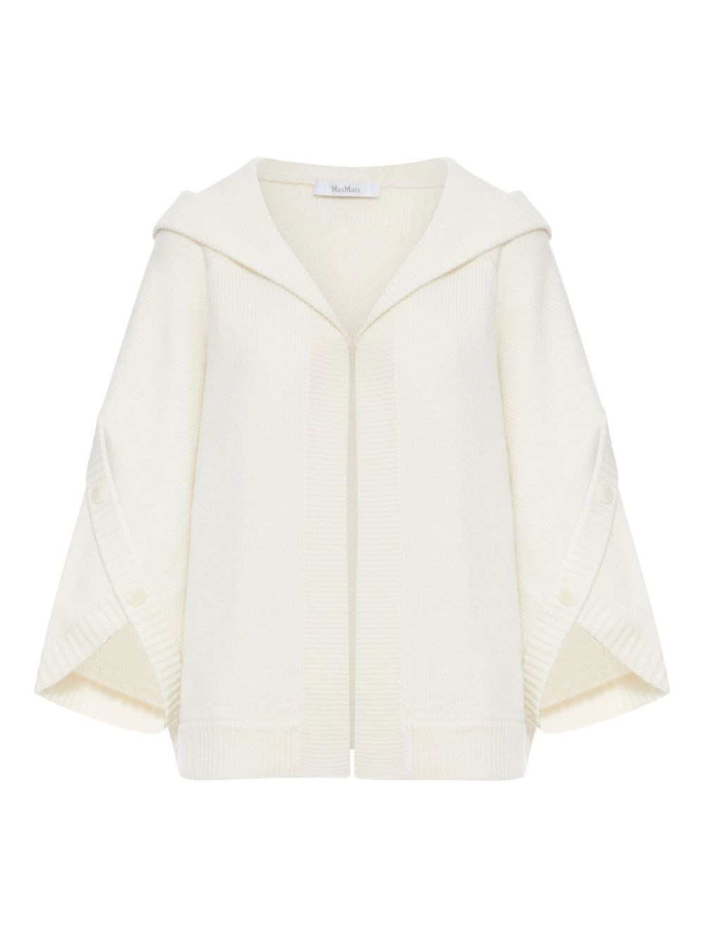 Max Mara Wool And Cachemire Cardigan In Neutral