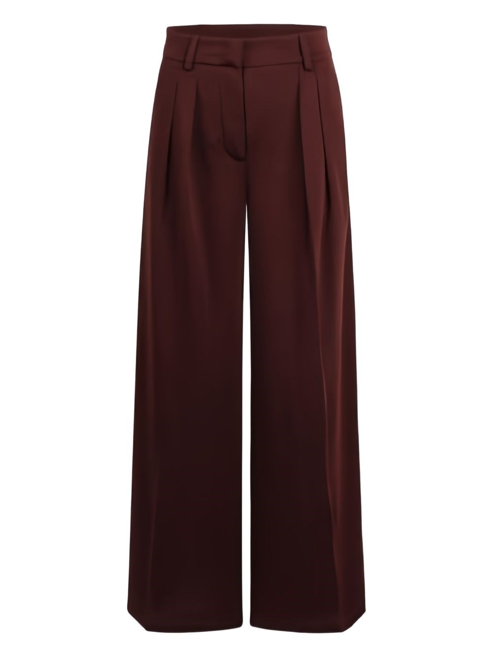 Max Mara Wool Jersey Trousers In Red