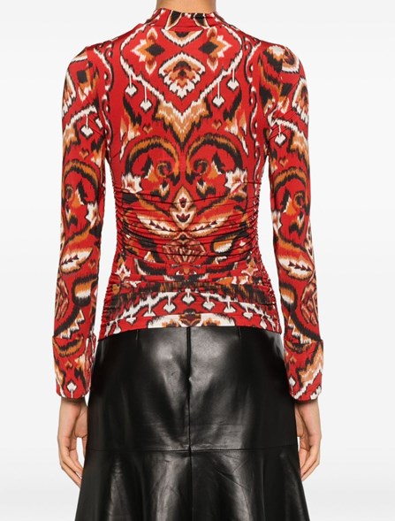 FARM RIO - Printed jersey top