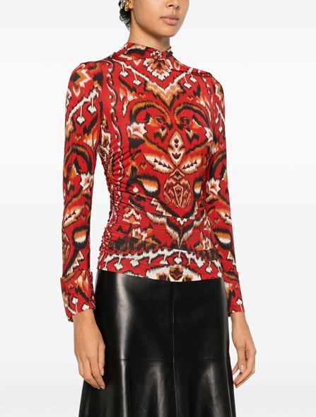 FARM RIO - Printed jersey top