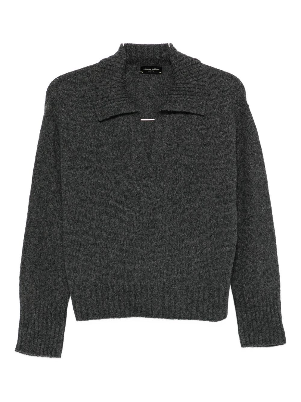 Roberto Collina Wool Sweater In Gray
