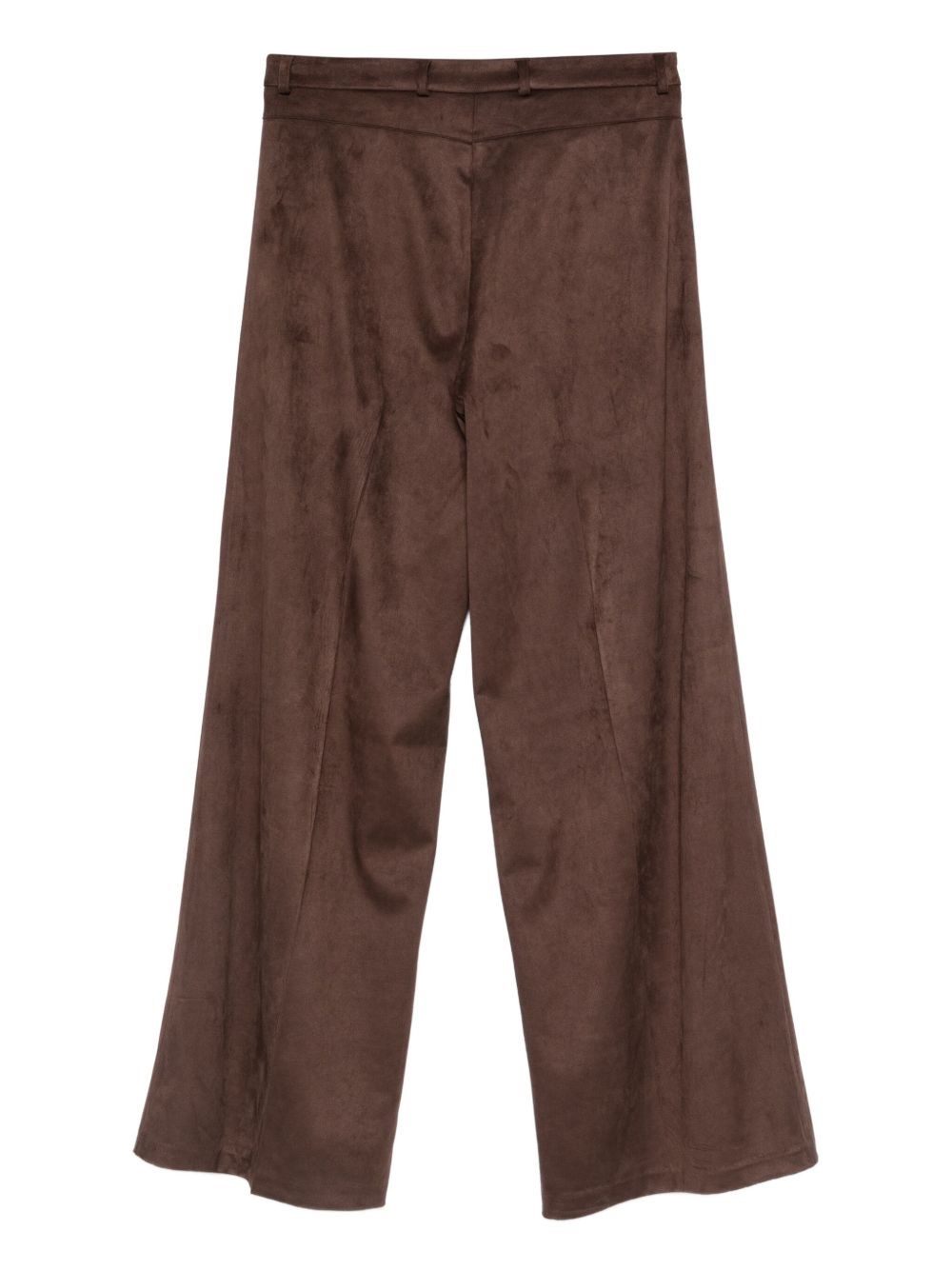 Rewind Suede Effect Pants In Brown
