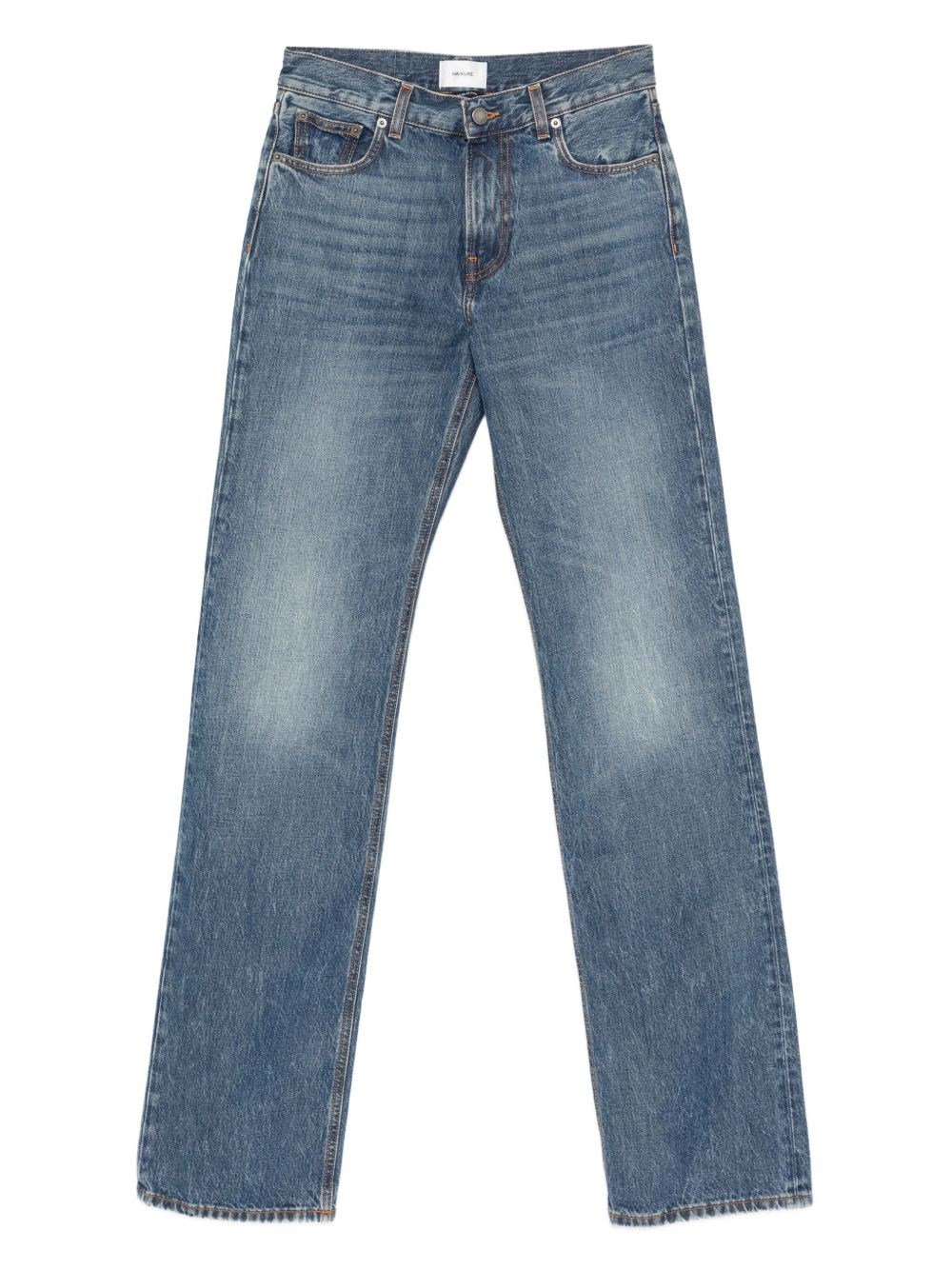 Haikure Denim Straight-leg Jeans In Blue