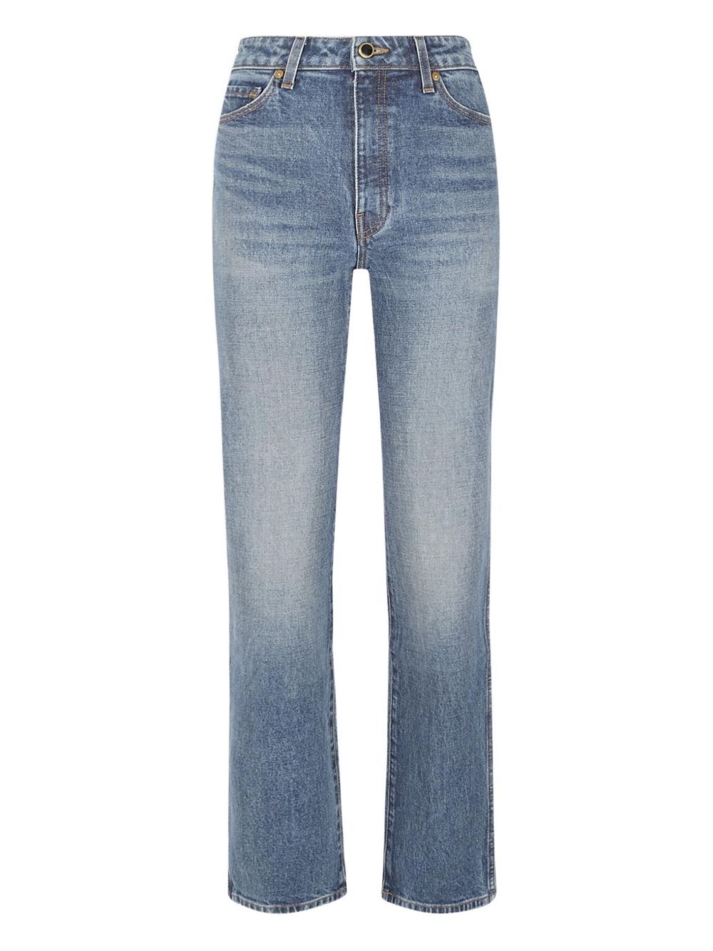 Khaite High-waisted Jeans In Blue