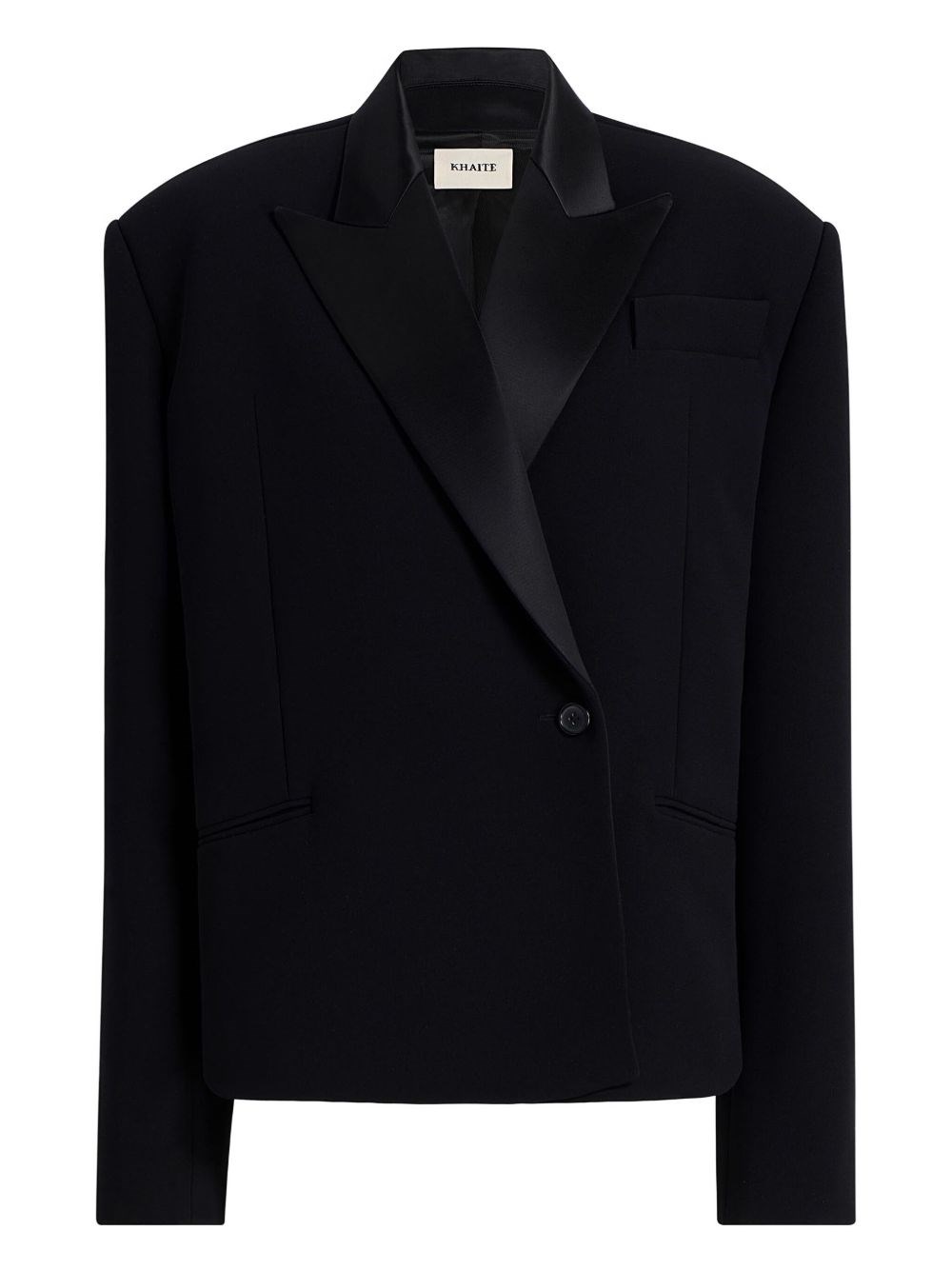 Khaite Crepe Blazer In Black
