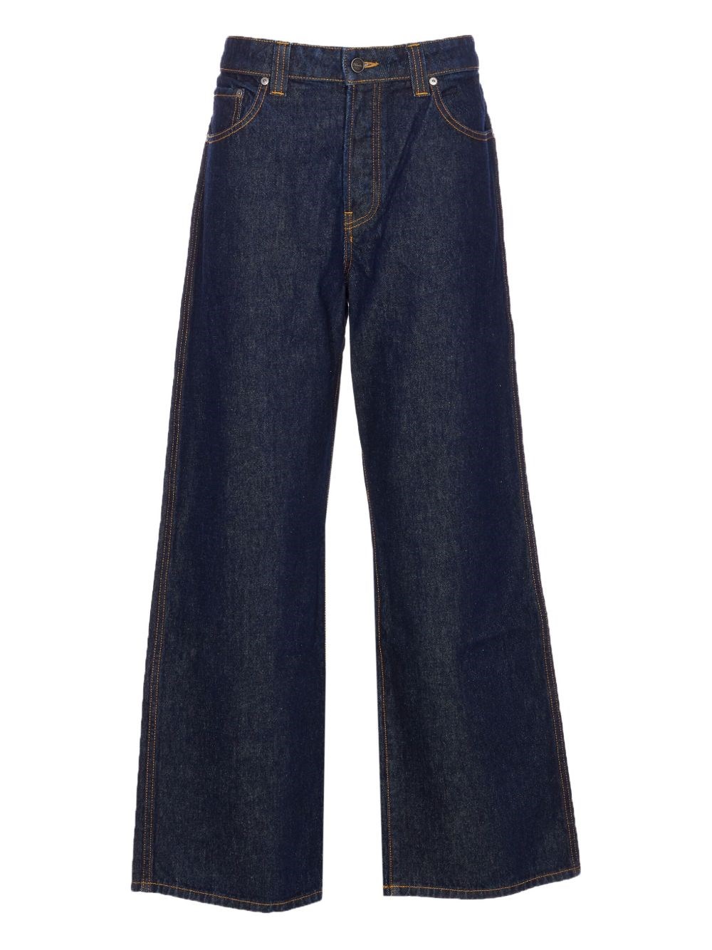 Khaite Wide-leg Jeans In Blue