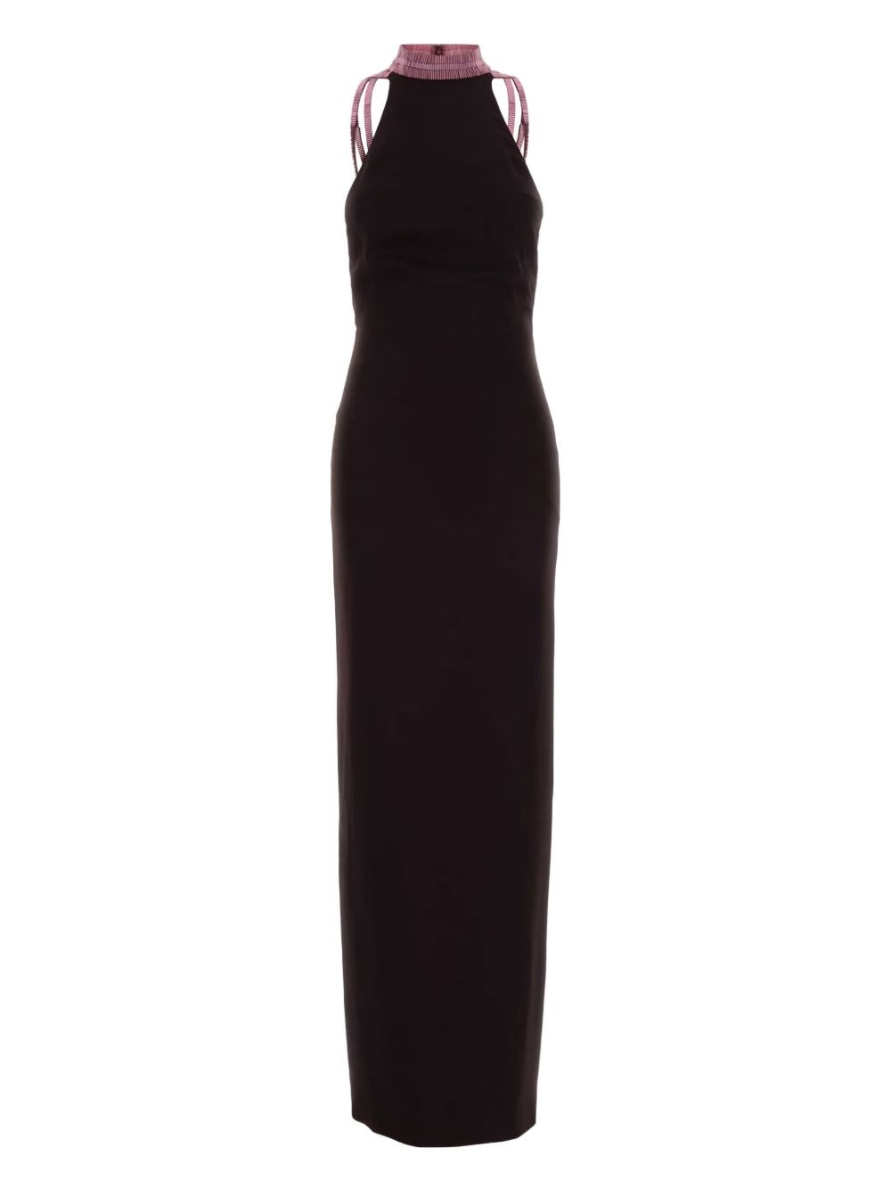 Attico Dress With American Neckline In Purple