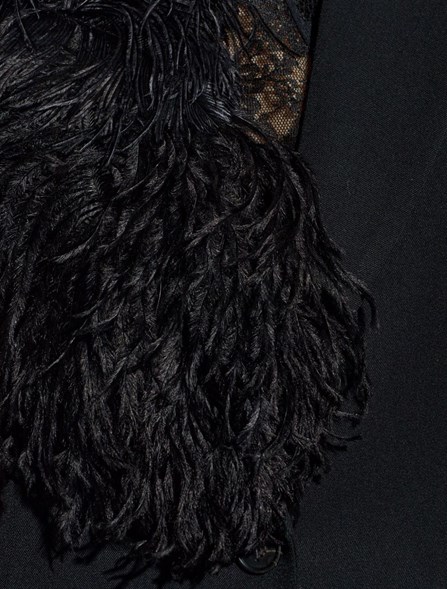 THE ATTICO - Blazer with feathers