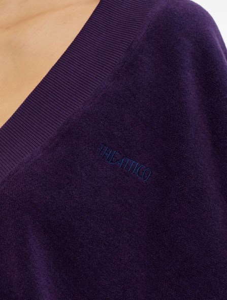 THE ATTICO - V-neck sweatshirt