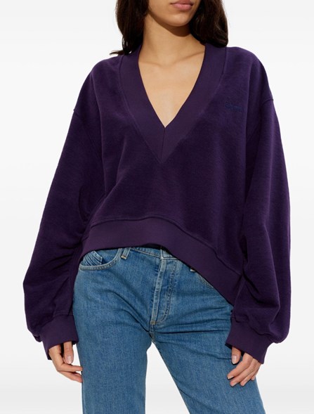 THE ATTICO - V-neck sweatshirt