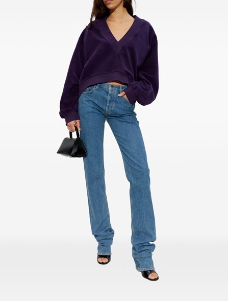 THE ATTICO - V-neck sweatshirt