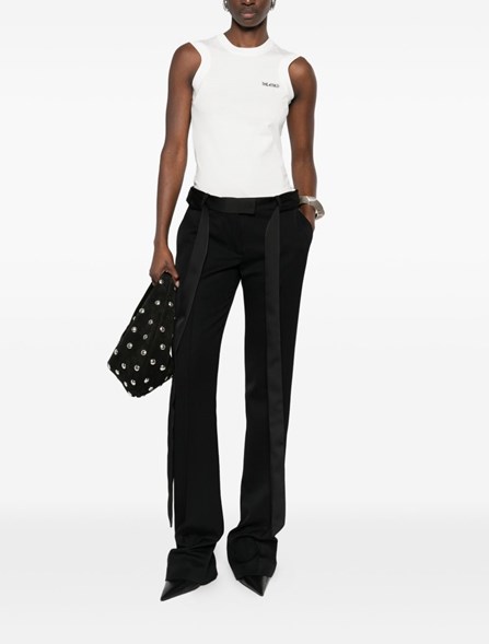 THE ATTICO - Pantaloni in gabardine di lana