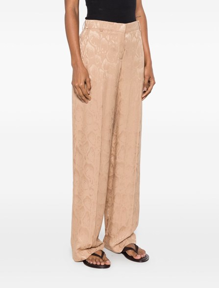 STELLA MC CARTNEY - Jacquard silk blend pataloons