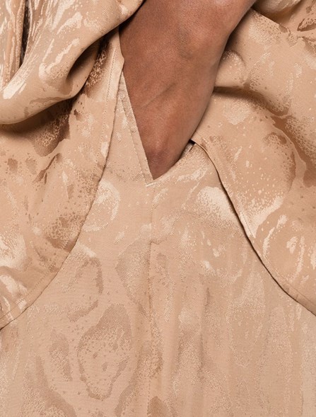 STELLA MC CARTNEY - Jacquard silk blend pataloons