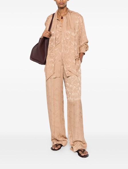 STELLA MC CARTNEY - Jacquard silk blend pataloons