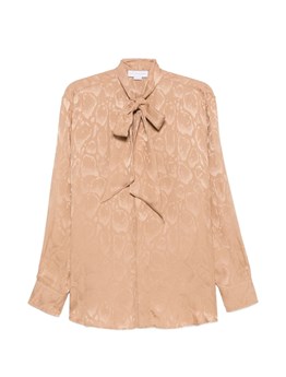 STELLA MC CARTNEY - Blusa jacquard in misto seta