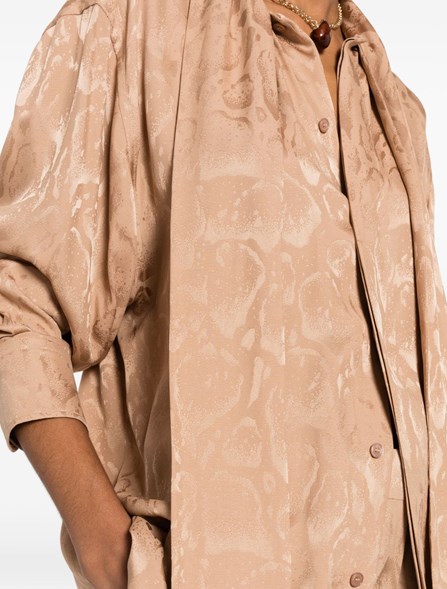 STELLA MC CARTNEY - Jacquard blouse in silk blend