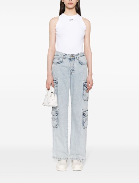 OFF-WHITE - RIBBED TOP
