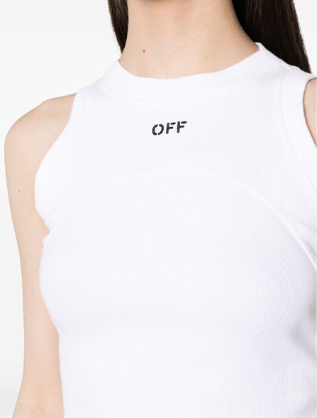 OFF-WHITE - RIBBED TOP