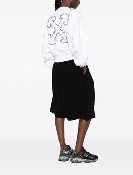 OFF-WHITE - Felpa Arrow Script
