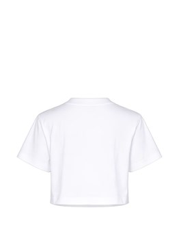 OFF-WHITE - T-shirt crop in cotone