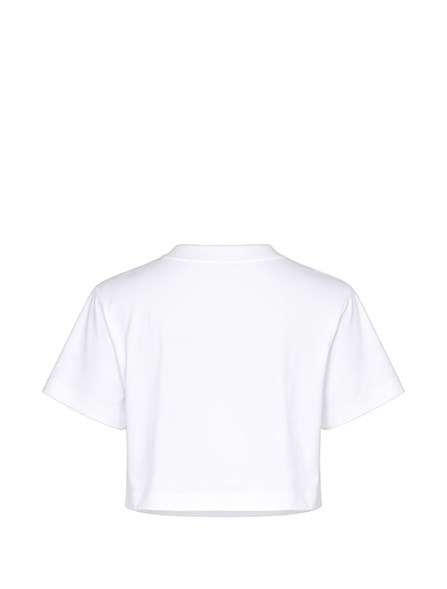 OFF-WHITE - T-shirt crop in cotone