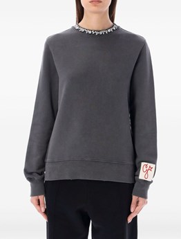 GOLDEN GOOSE DELUXE BRAND - Cotton sweatshirt with crystals