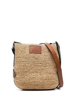 ISABEL MARANT - Bayia Mini raffia shoulder bag