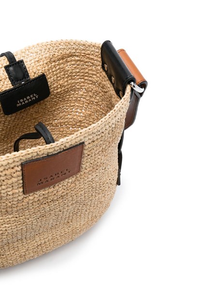 ISABEL MARANT - Bayia Mini raffia shoulder bag